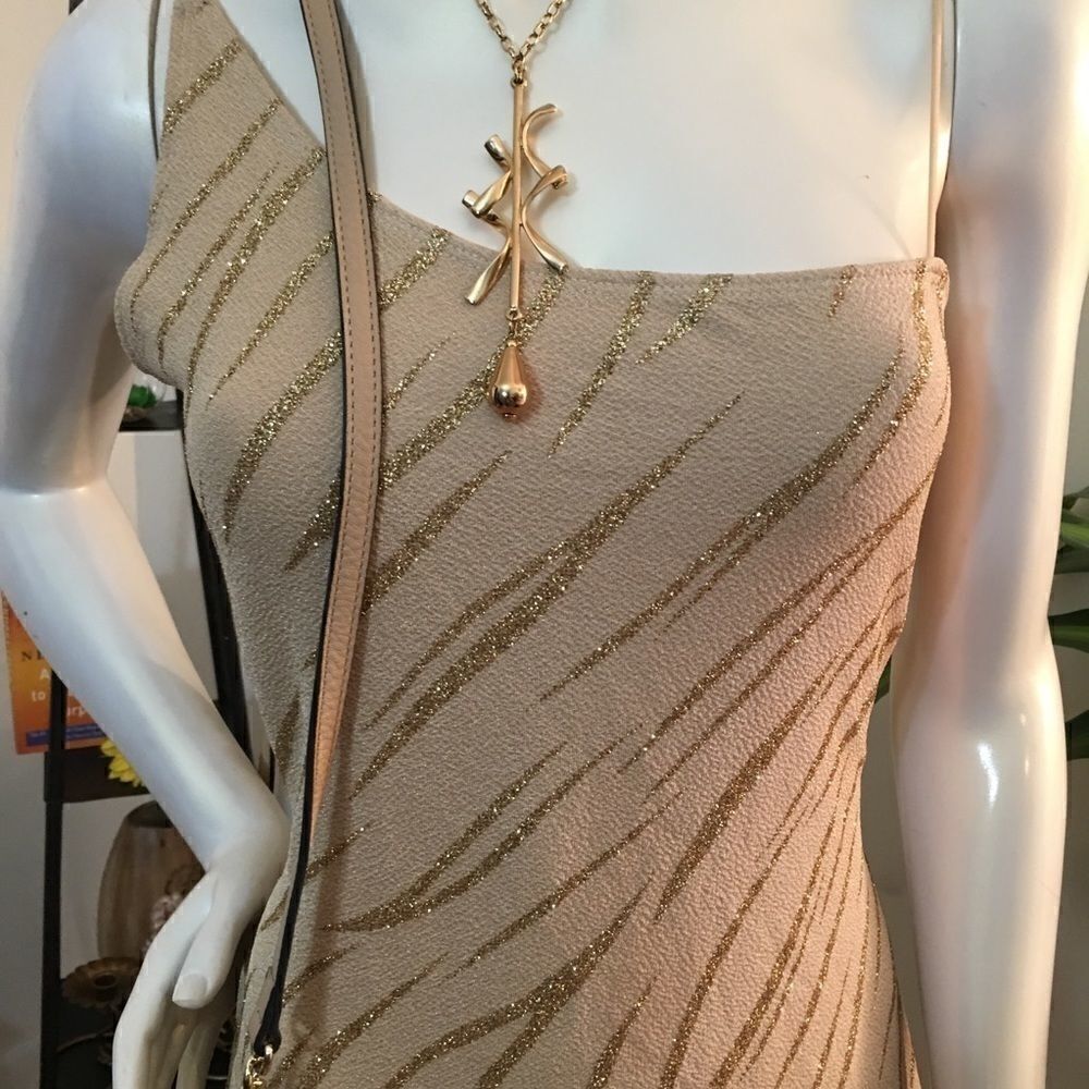 New! Tiger Pattern Open back maxi w/side slit - Picture 3 of 11